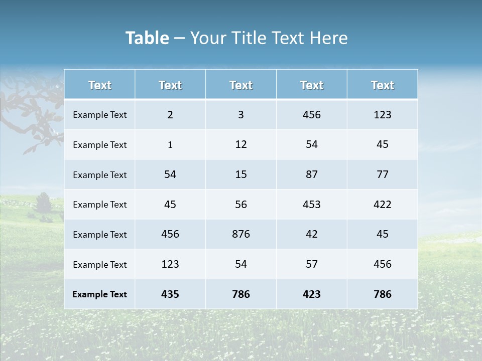 Landscape Vista Beautiful PowerPoint Template