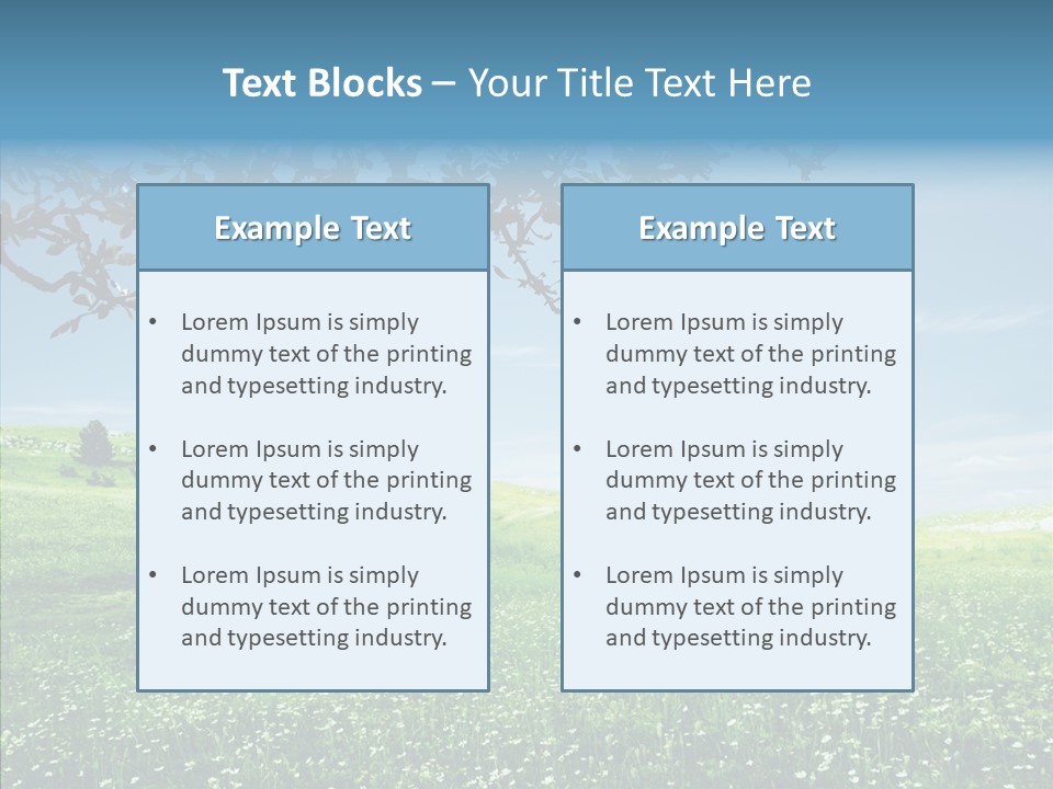 Landscape Vista Beautiful PowerPoint Template