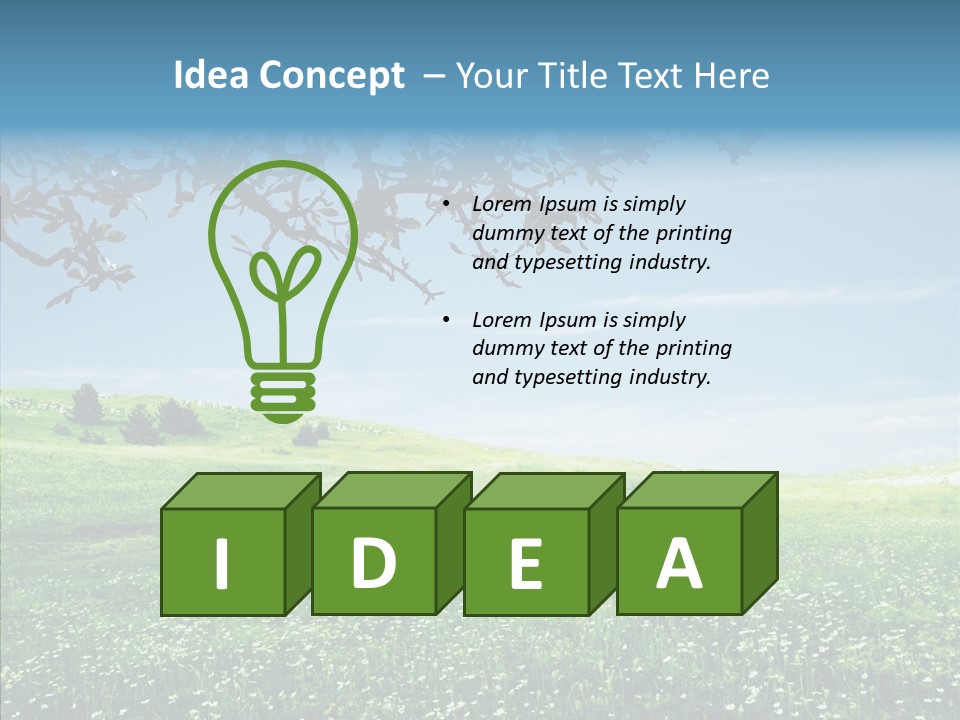 Landscape Vista Beautiful PowerPoint Template