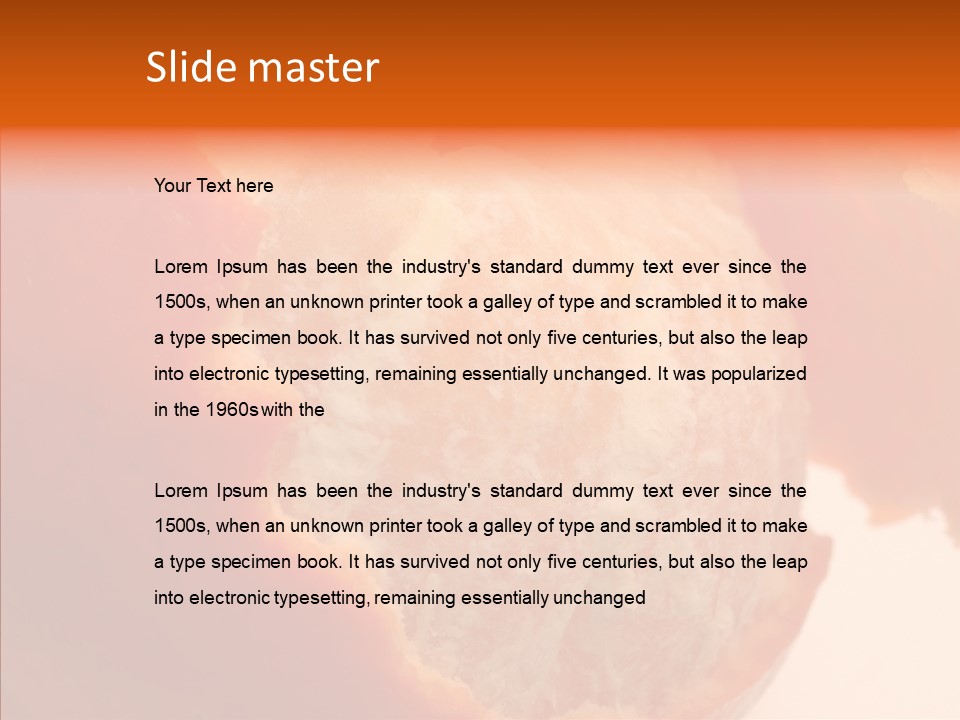 Tasty Edible Isolated PowerPoint Template