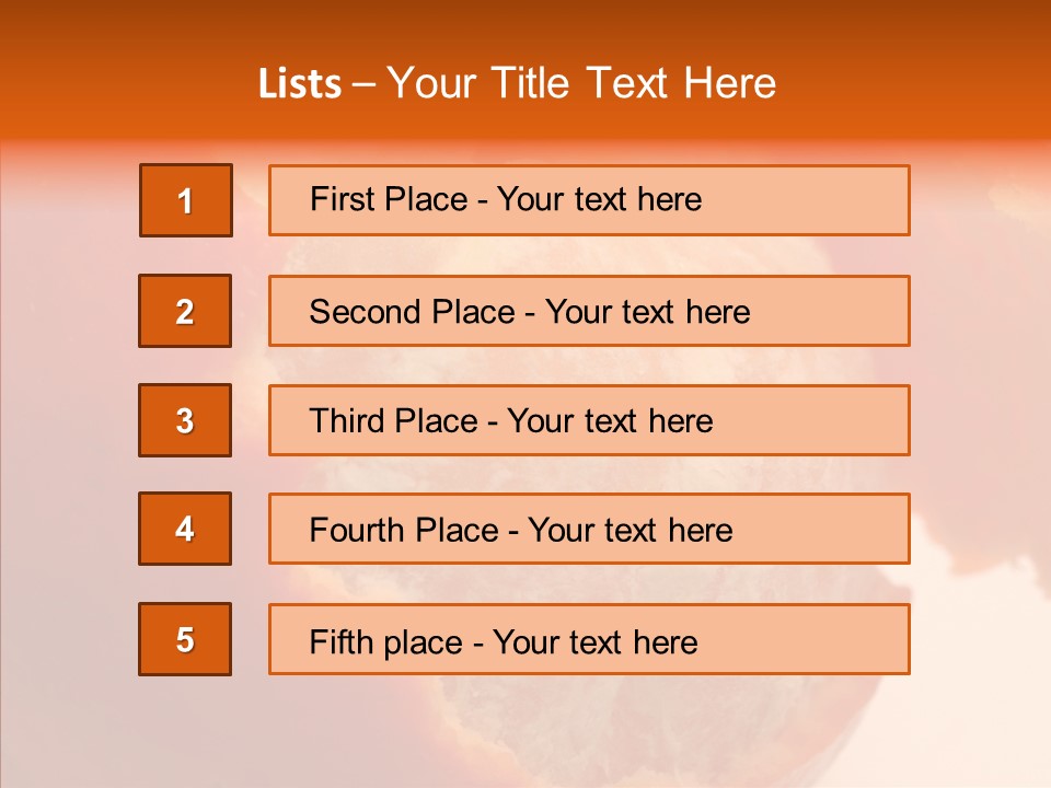 Tasty Edible Isolated PowerPoint Template