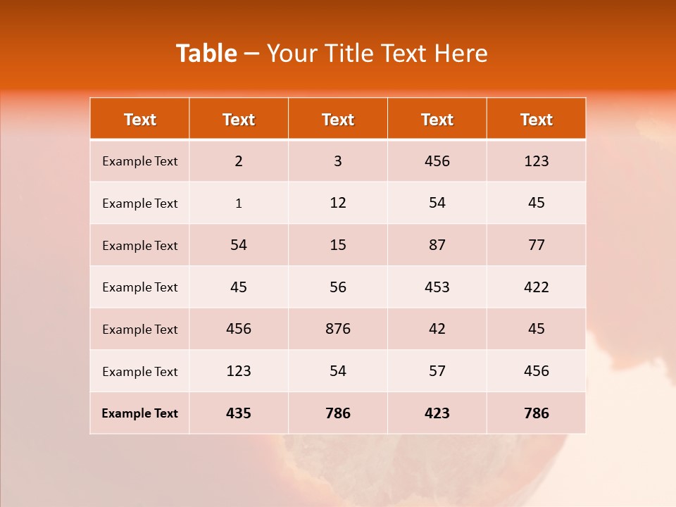 Tasty Edible Isolated PowerPoint Template