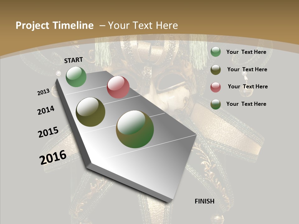 Decorative Jester Studio Shot PowerPoint Template