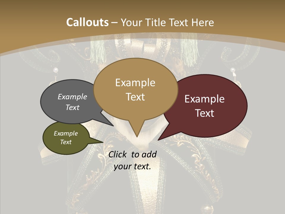 Decorative Jester Studio Shot PowerPoint Template