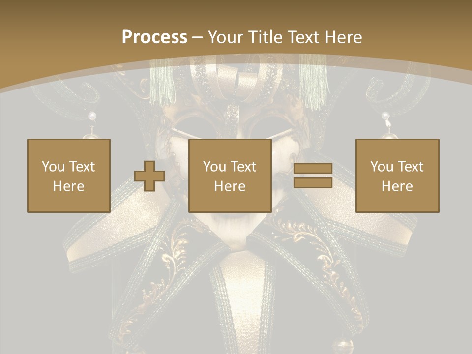 Decorative Jester Studio Shot PowerPoint Template