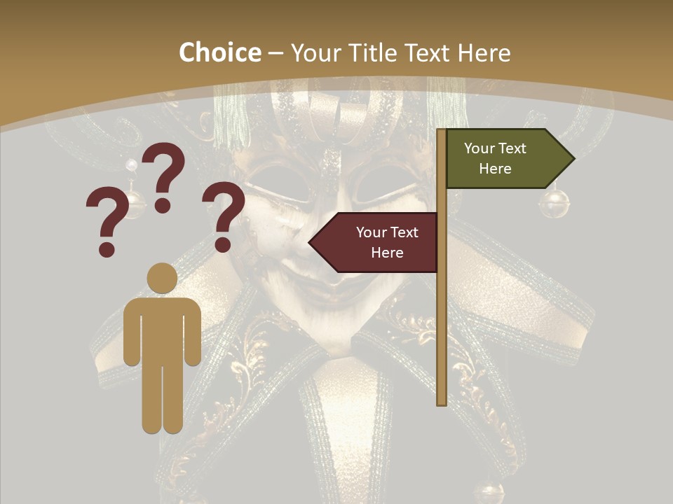 Decorative Jester Studio Shot PowerPoint Template