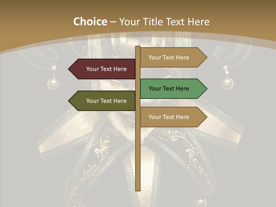 Decorative Jester Studio Shot PowerPoint Template