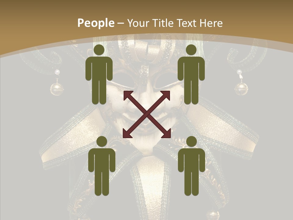 Decorative Jester Studio Shot PowerPoint Template