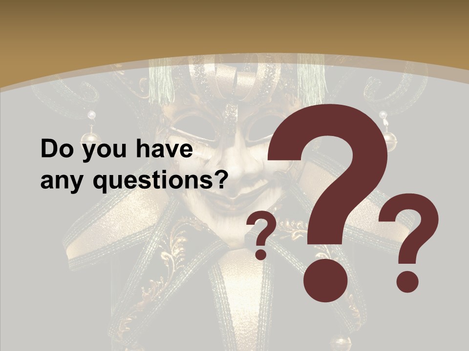 Decorative Jester Studio Shot PowerPoint Template