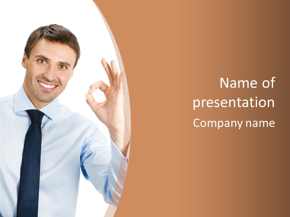 Business Businessman Person PowerPoint Template