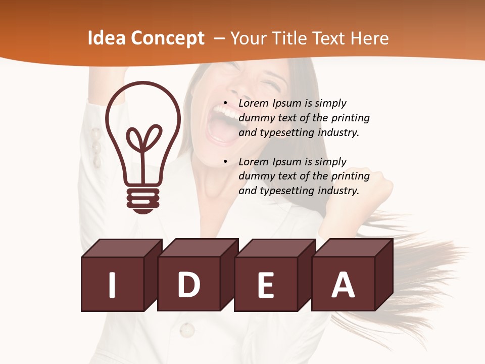 Expression Freedom Celebrating PowerPoint Template