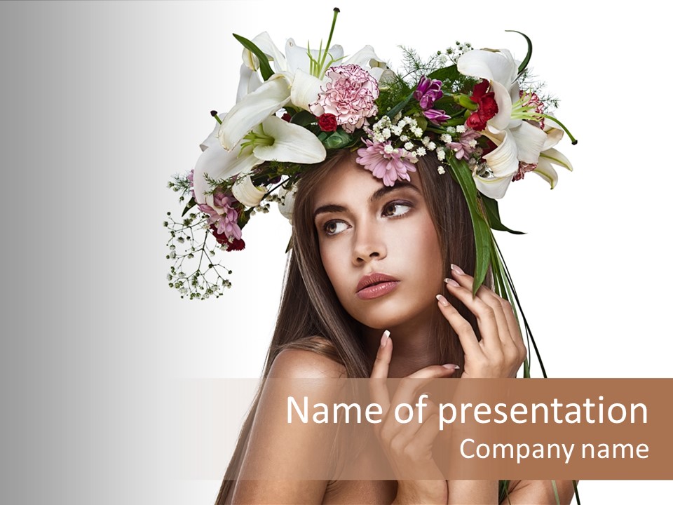 Lily Garland Model PowerPoint Template