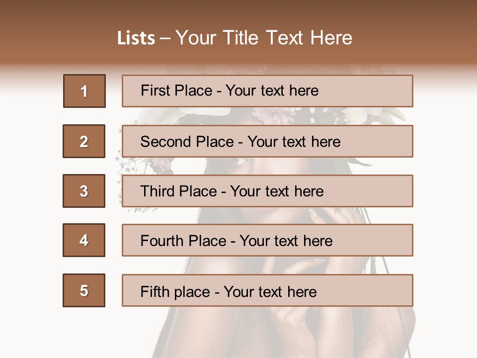 Lily Garland Model PowerPoint Template