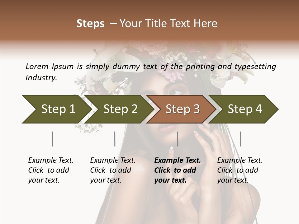 Lily Garland Model PowerPoint Template