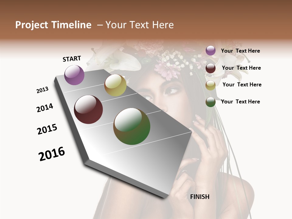 Lily Garland Model PowerPoint Template