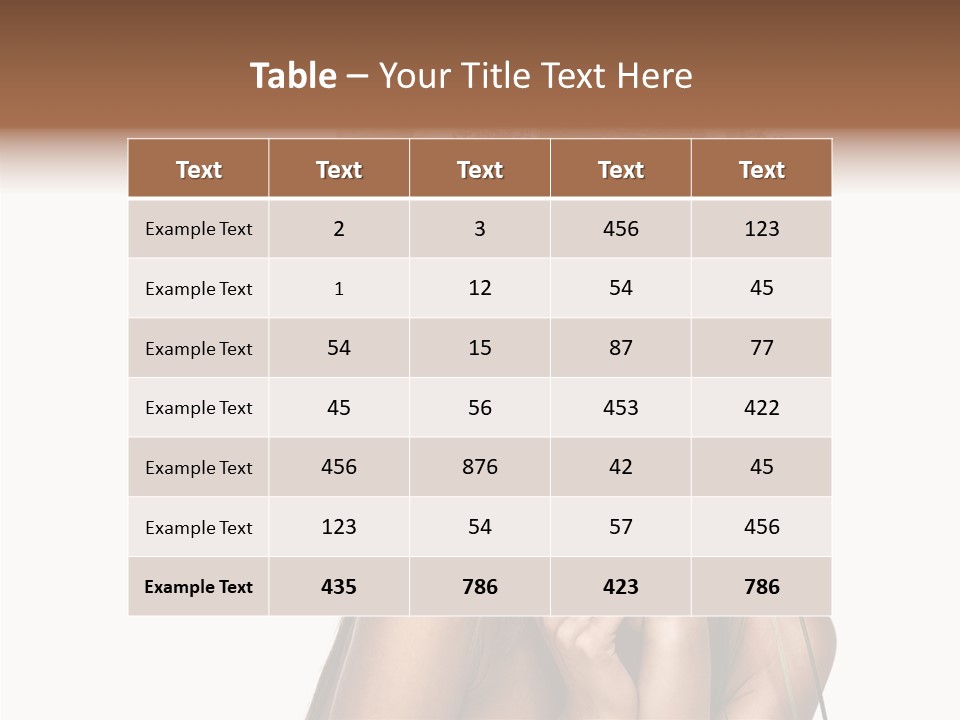 Lily Garland Model PowerPoint Template