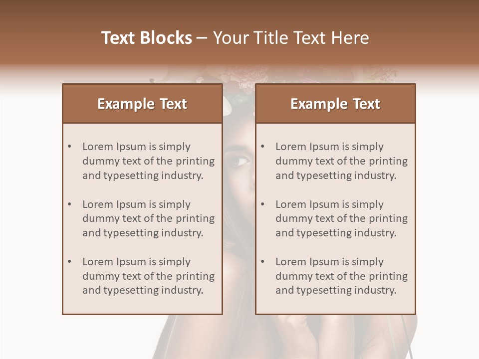 Lily Garland Model PowerPoint Template
