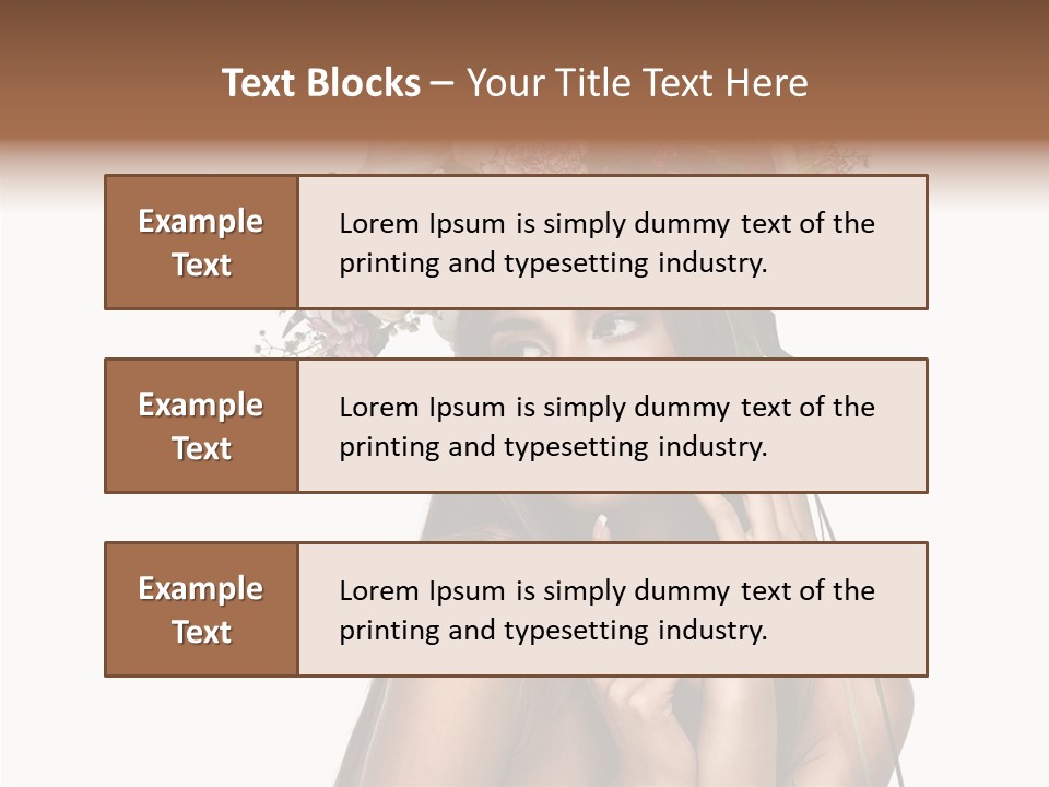 Lily Garland Model PowerPoint Template