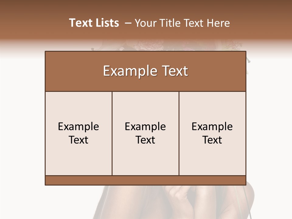 Lily Garland Model PowerPoint Template