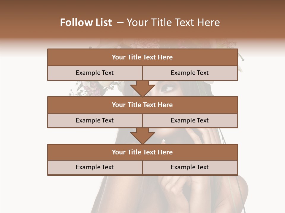 Lily Garland Model PowerPoint Template