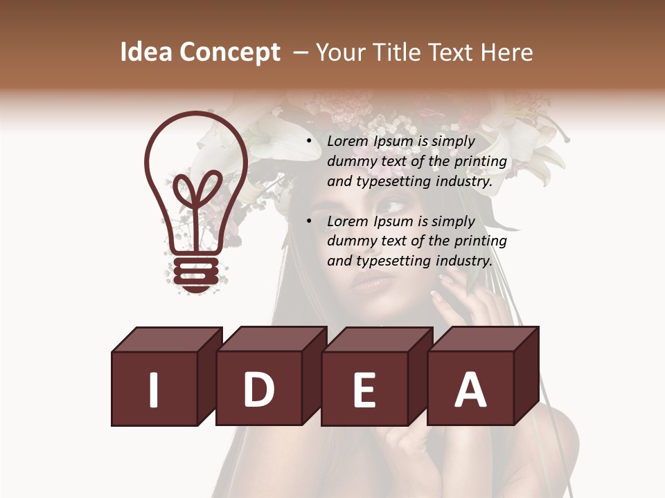 Lily Garland Model PowerPoint Template