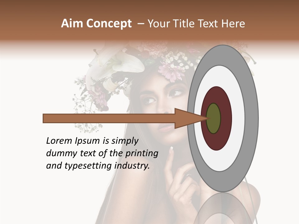 Lily Garland Model PowerPoint Template