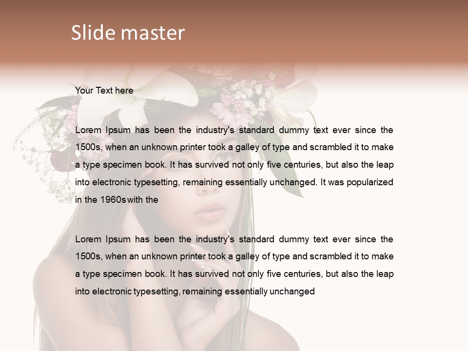 Long Girl Youth PowerPoint Template