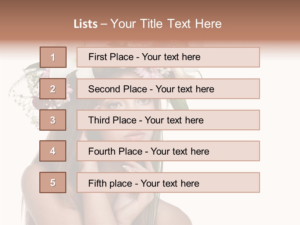 Long Girl Youth PowerPoint Template