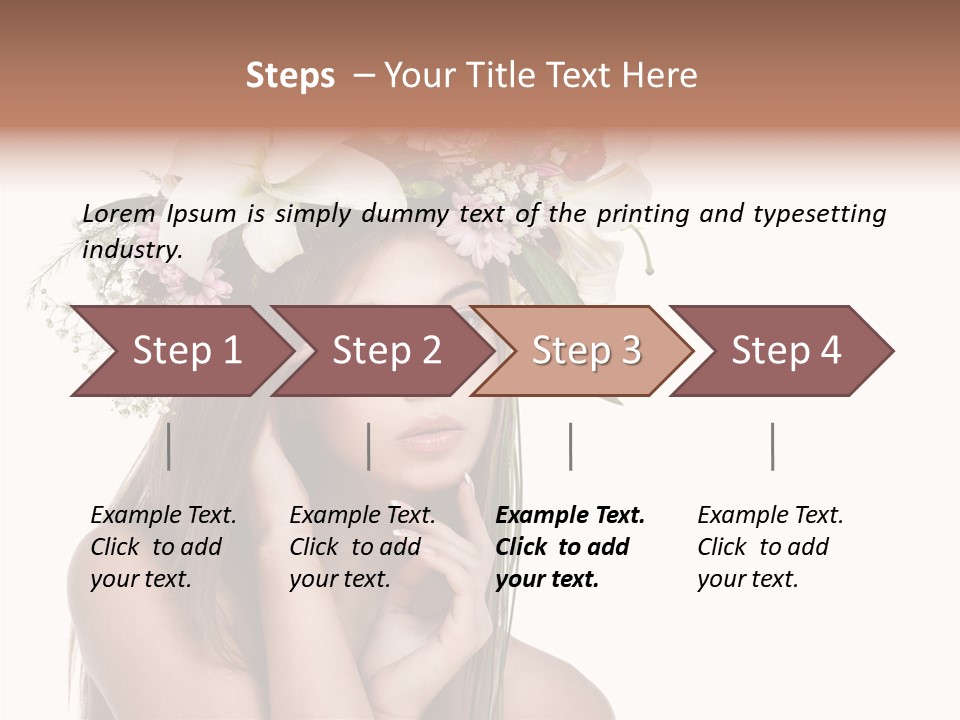 Long Girl Youth PowerPoint Template