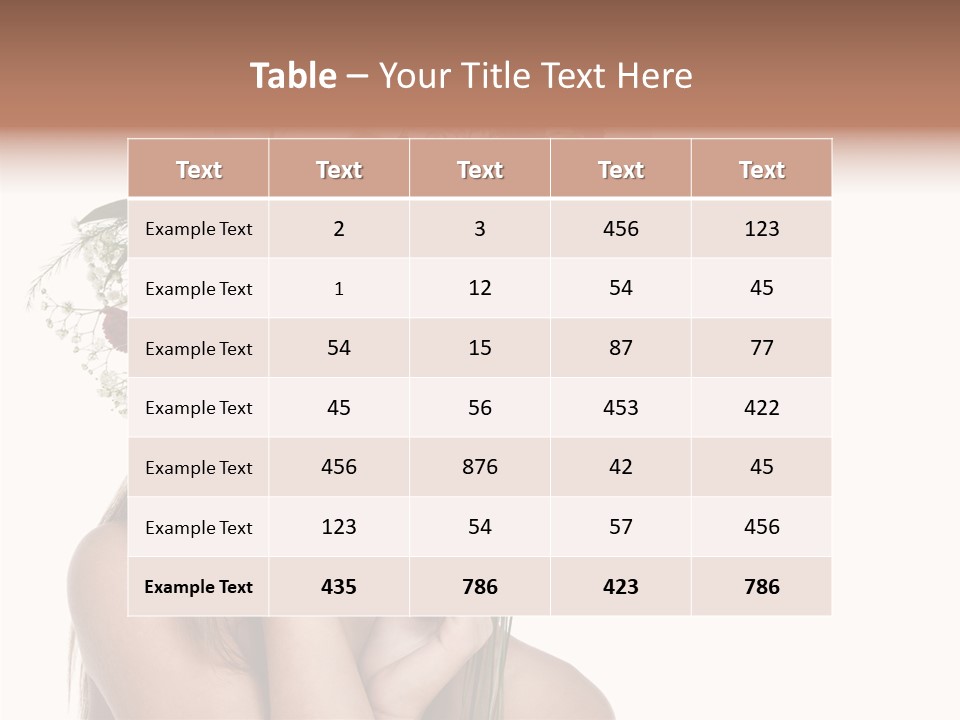 Long Girl Youth PowerPoint Template