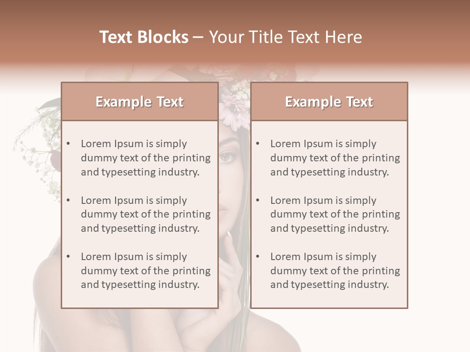 Long Girl Youth PowerPoint Template