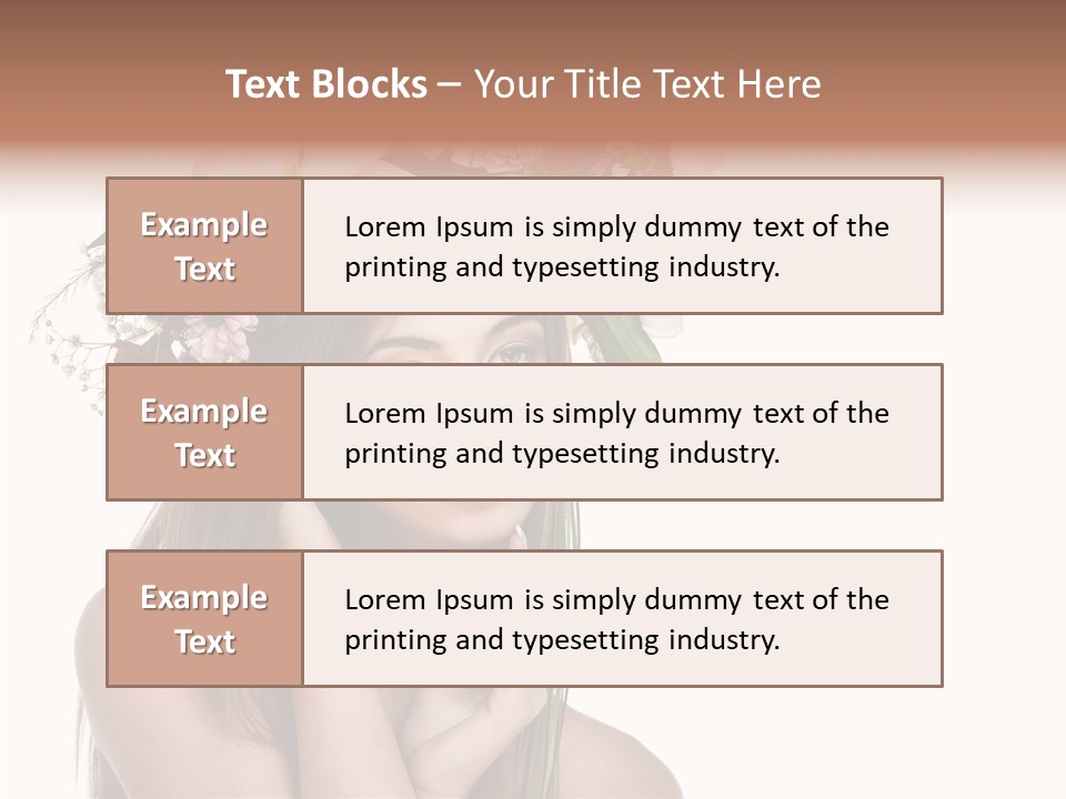 Long Girl Youth PowerPoint Template