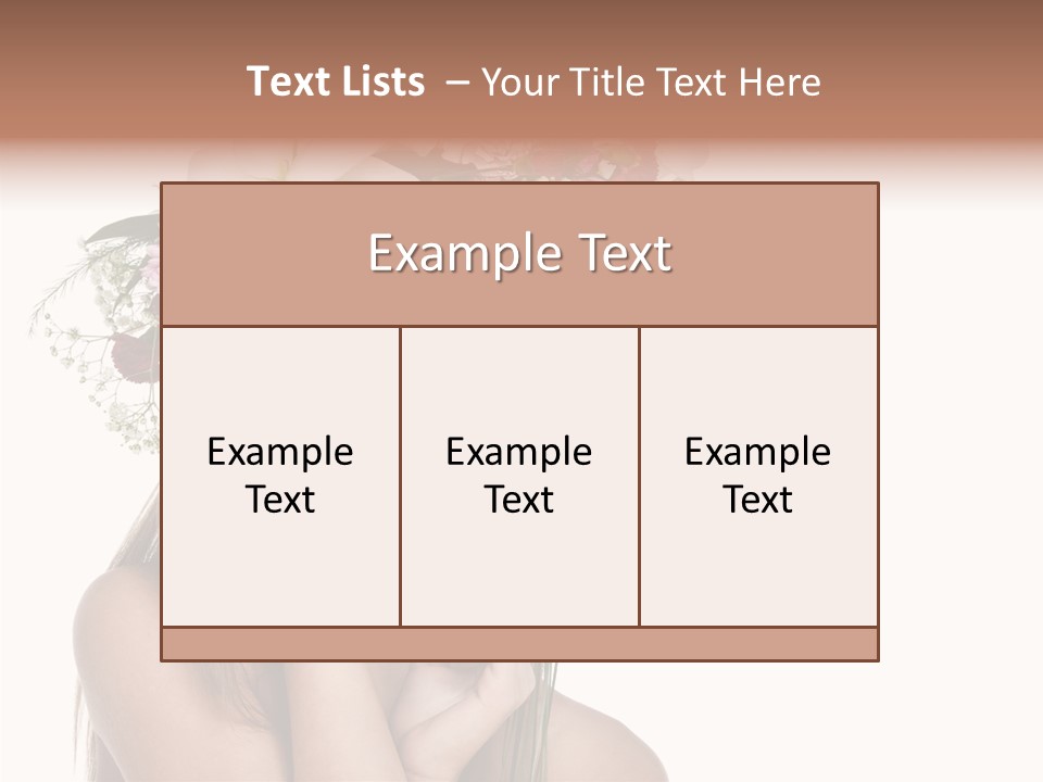 Long Girl Youth PowerPoint Template