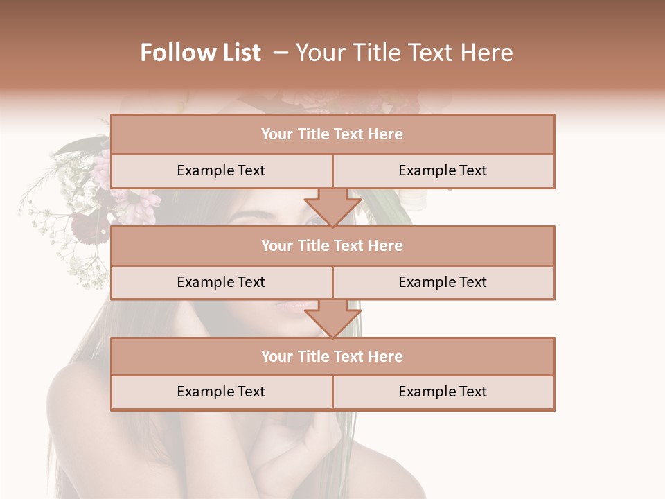 Long Girl Youth PowerPoint Template