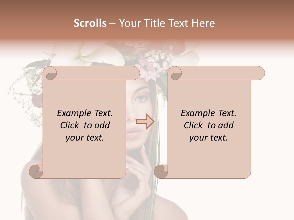 Long Girl Youth PowerPoint Template