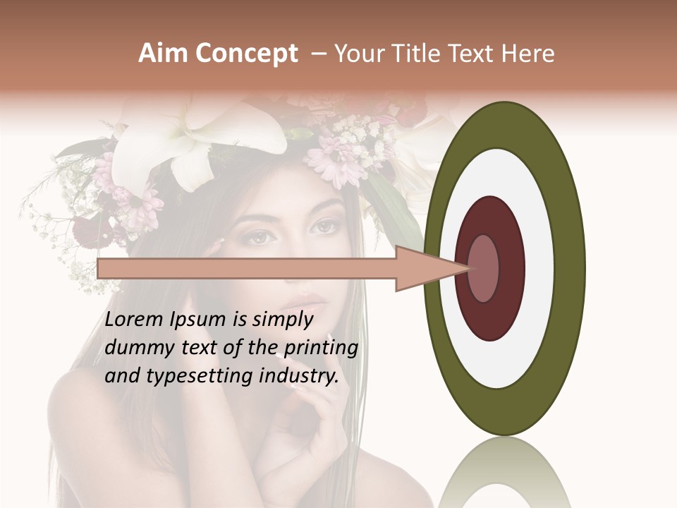 Long Girl Youth PowerPoint Template