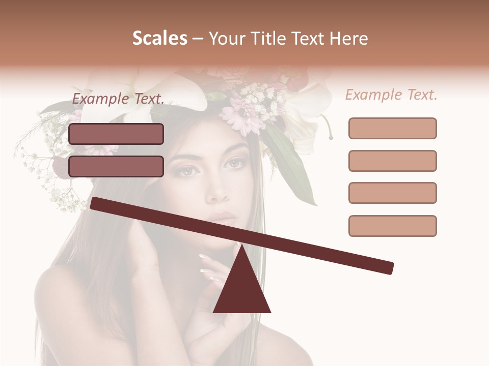 Long Girl Youth PowerPoint Template