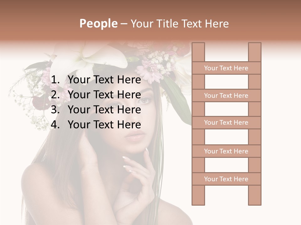 Long Girl Youth PowerPoint Template