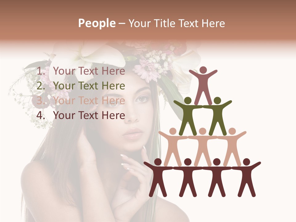 Long Girl Youth PowerPoint Template