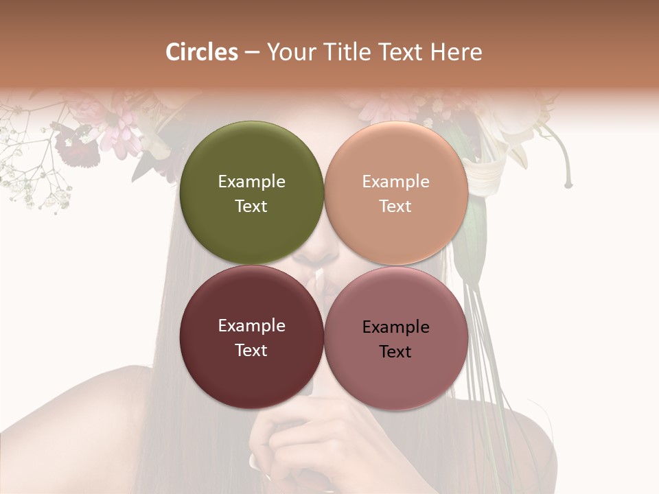 Tan Pretty Portrait PowerPoint Template