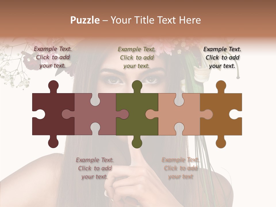 Tan Pretty Portrait PowerPoint Template