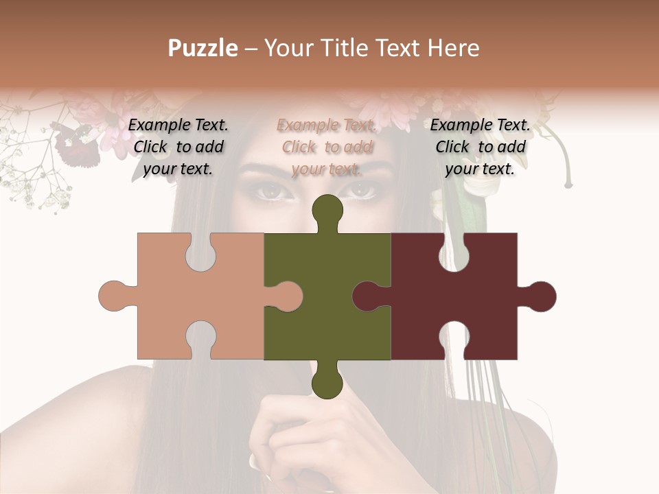 Tan Pretty Portrait PowerPoint Template