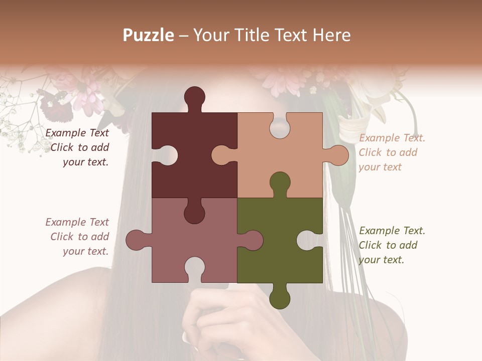 Tan Pretty Portrait PowerPoint Template