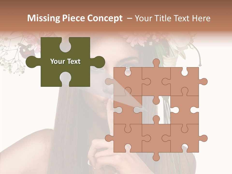 Tan Pretty Portrait PowerPoint Template