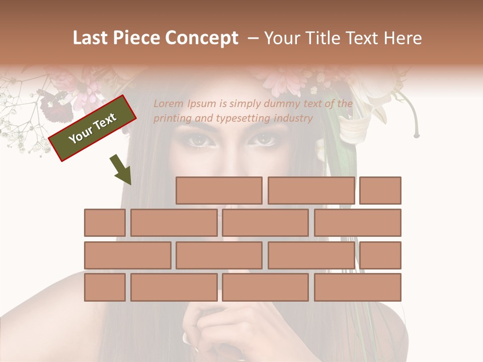 Tan Pretty Portrait PowerPoint Template