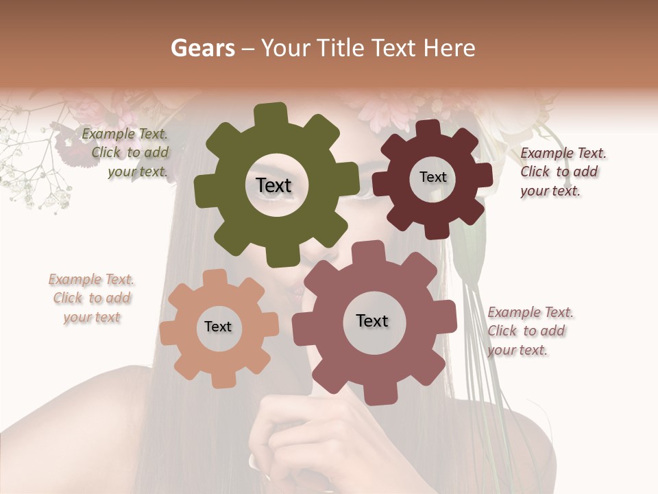 Tan Pretty Portrait PowerPoint Template