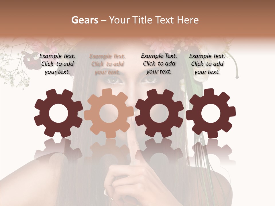 Tan Pretty Portrait PowerPoint Template