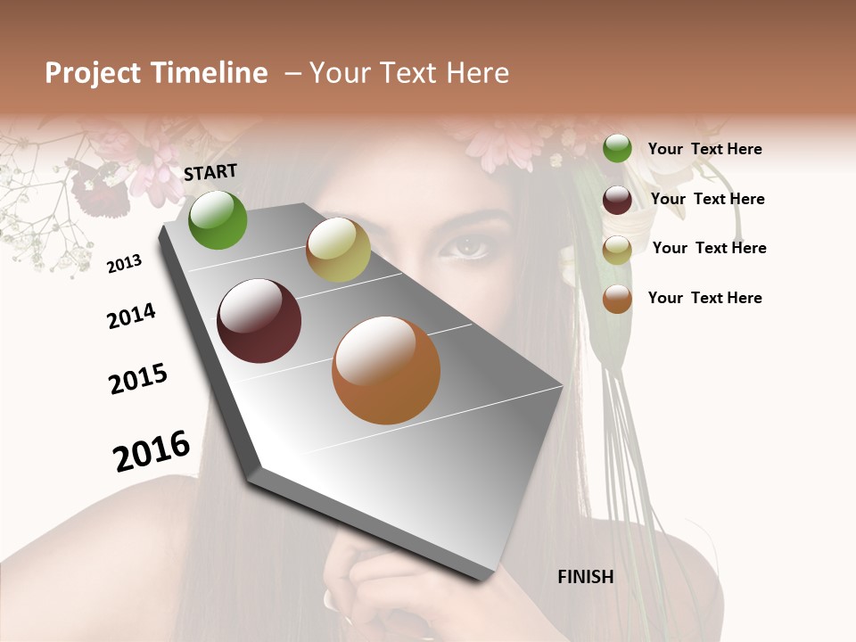Tan Pretty Portrait PowerPoint Template