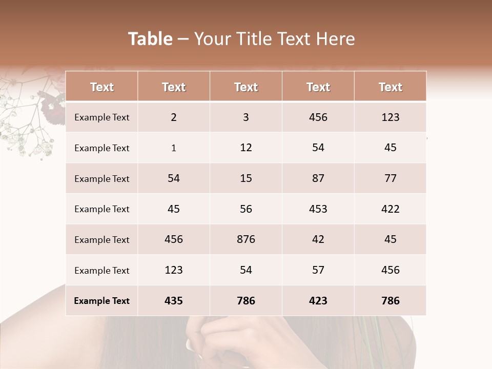 Tan Pretty Portrait PowerPoint Template