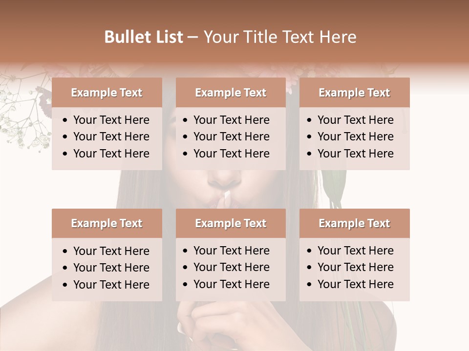 Tan Pretty Portrait PowerPoint Template